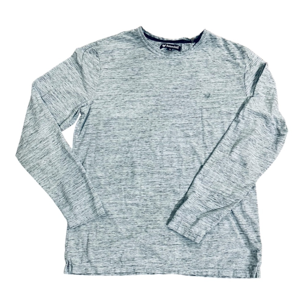 Buttercloth Blue Heather Long Sleeve T-Shirt size M
